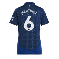 Camiseta Manchester United Lisandro Martinez #6 Visitante Equipación para mujer 2024-25 manga corta